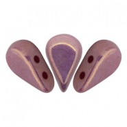 Amos par Puca® beads Opaque mix violet-gold ceramic 03000-14496